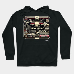 New Mexico Mystique: Desert - American Vintage Retro style USA State Hoodie